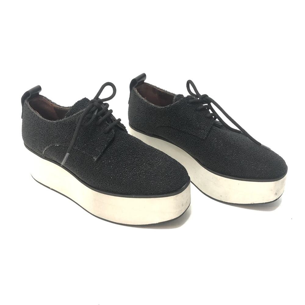 ALEXANDER SMITH PLATFORM GLITTER SNEAKERS
